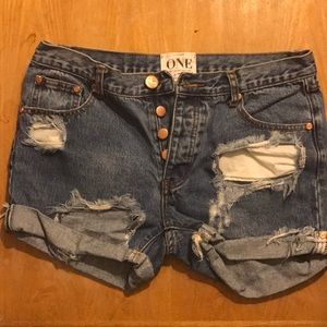 One Teaspoon Denim Shorts